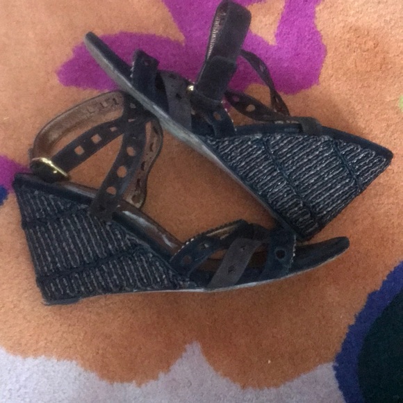 Prada Wedged Sandals 38.5 - Picture 4 of 6